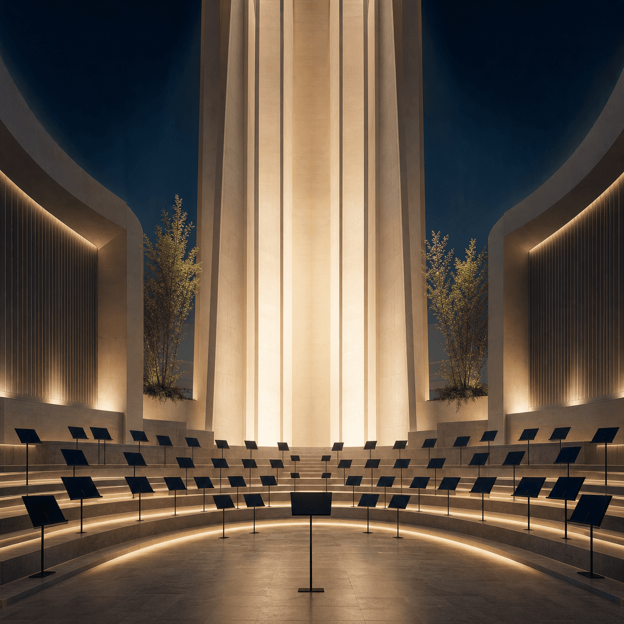 Tribune de chorale dans une église lumineuse, pochette de À toi l’honneur