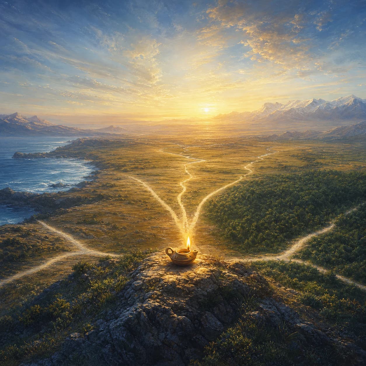 Illustration du chant « Jusqu’aux extrémités de la terre » par Collectif Lumière.