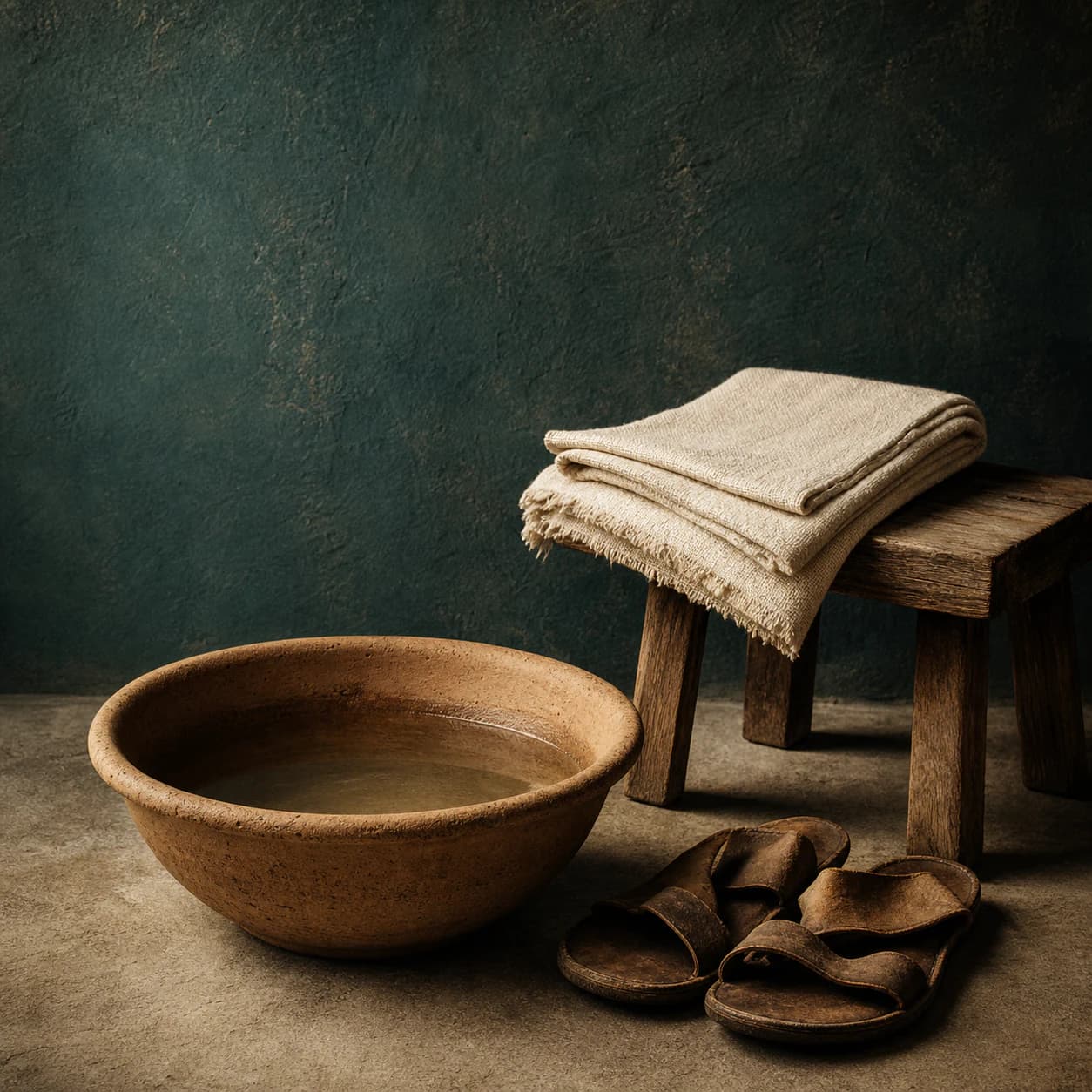 Illustration du chant « Servir comme Jésus » par Collectif Lumière.