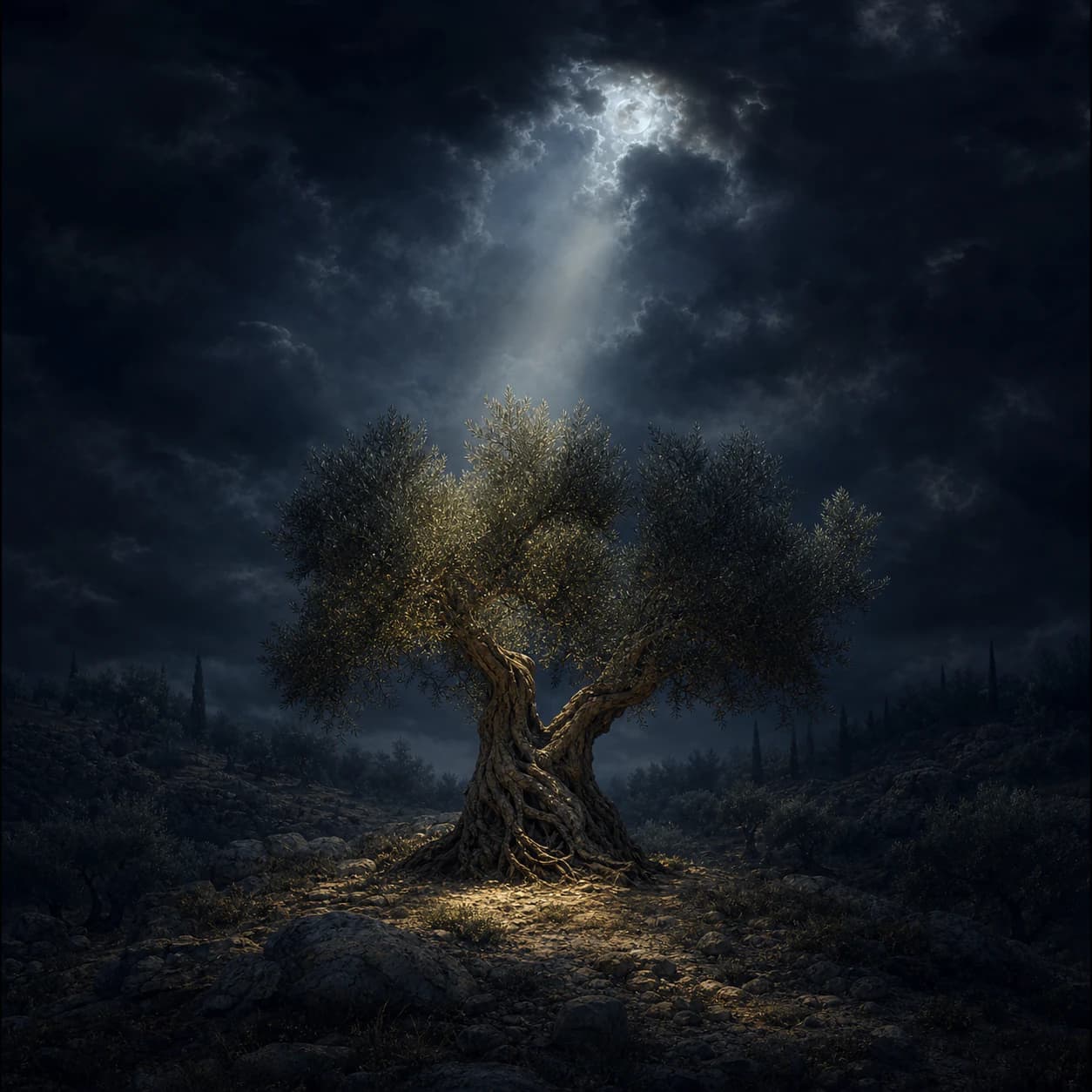 Illustration du chant « Ta volonté soit faite » par Collectif Lumière.