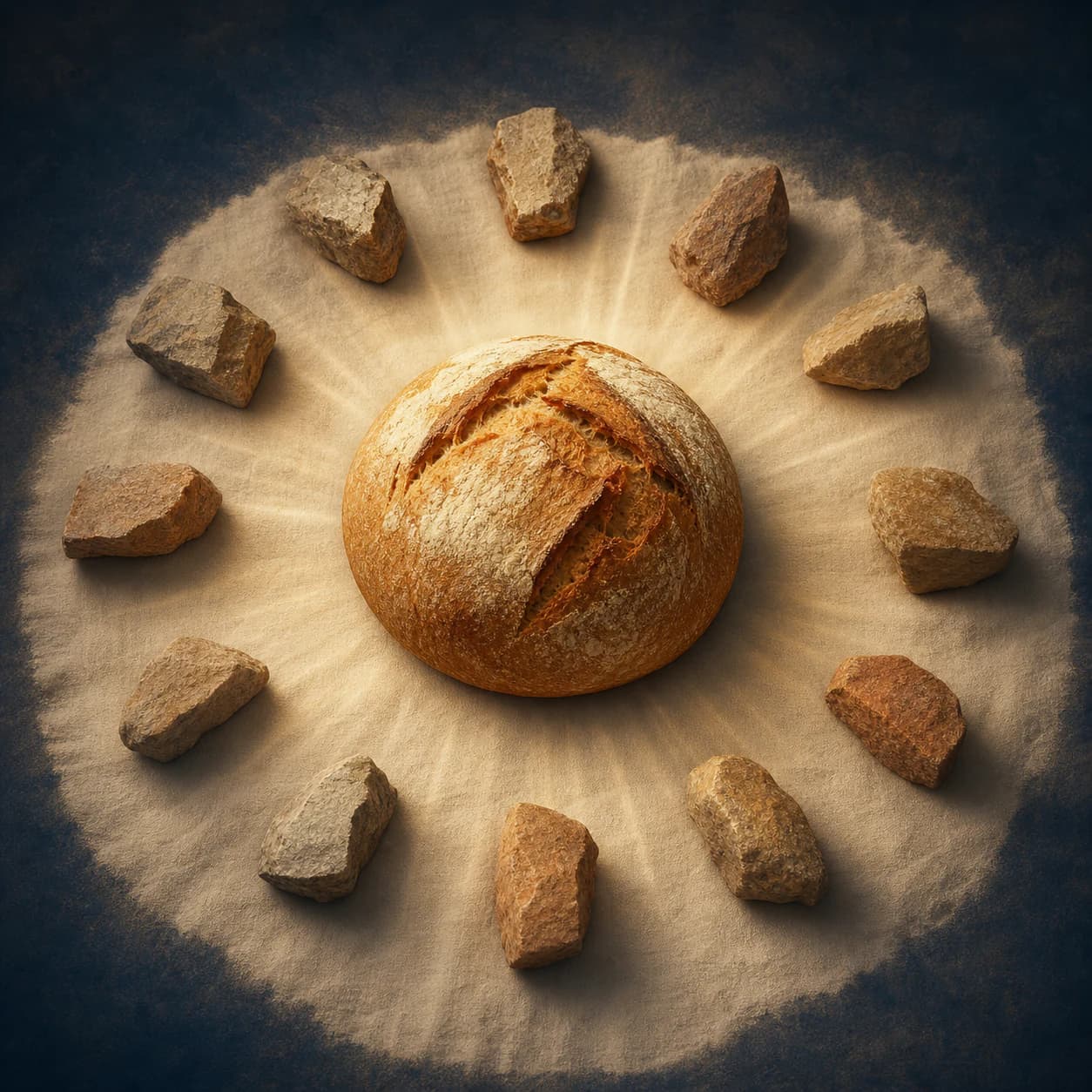 Illustration du chant « Un seul pain, un seul corps » par Collectif Lumière.