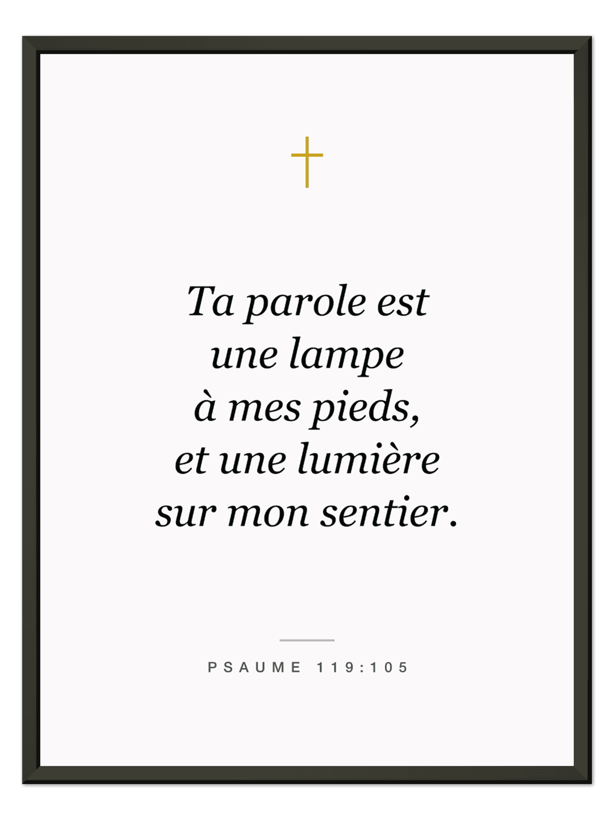 Affiche encadrée « Ta parole est une lampe »