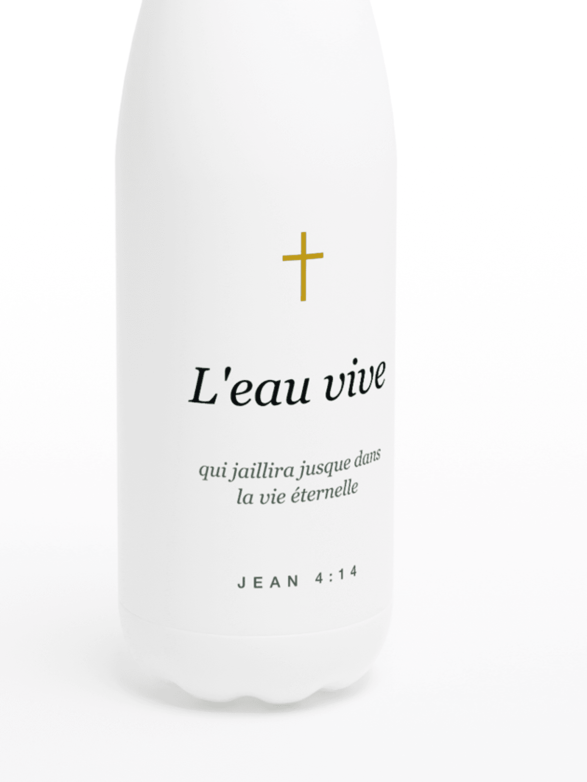 Gourde « L'eau vive », gros plan sur l'impression