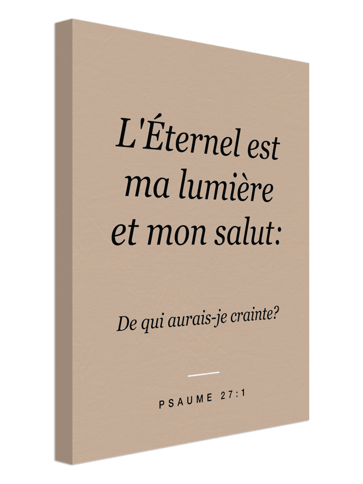 Toile « L'Éternel est ma lumière »